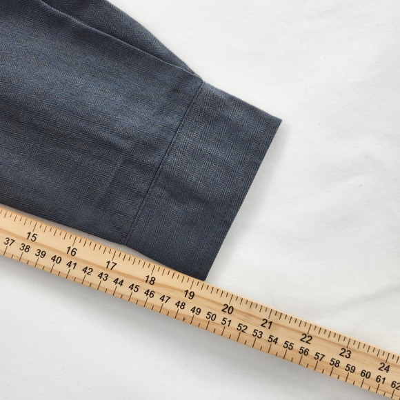 Ben Sherman NWT Mens M Herringbone Button Down Shirt BS35LW434 Camouflage Green - Picture 6 of 8